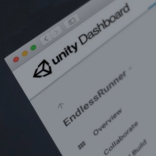 The Unity cloud dashboard